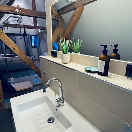 Apartmán Fachwerk Maisonette Mit Stadtblick Waltrop