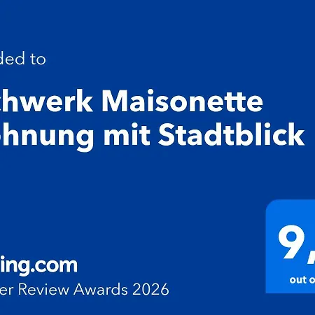 Fachwerk Maisonette Mit Stadtblick *