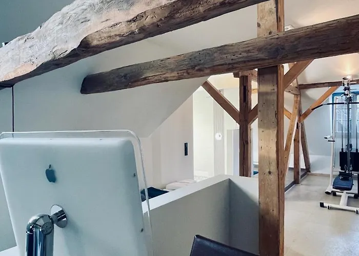 Fachwerk Maisonette Mit Stadtblick Apartman *